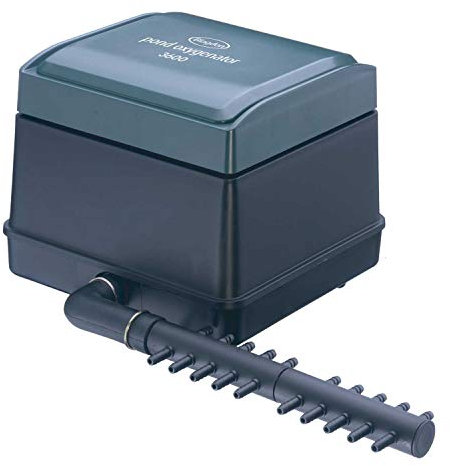 Blagdon Teich Sauerstoffgenator 3600, 20 Auslassluftpumpe für Teiche bis 22.500 Liter (Koiteiche bis 11.000 Liter), geeignet für Belüftung und Sauerstoffversorgung in Hydrokultur- und Aquaponikanlagen, grün