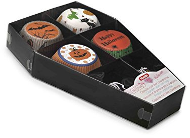 Ibili 737000 - Capsulas Cupcake+Banderas Hallow Ataud