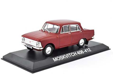 DieCast Metall Modellauto 1:43 Moskwitsch 408-412 Limousine rot
