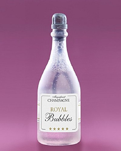 PartyDeco 24 små tvålbubblor i form av en champagneflaska