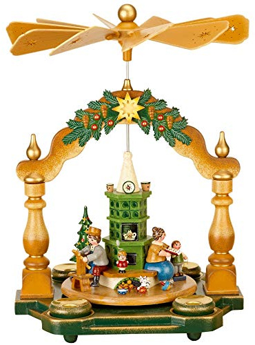 Hubrig - Folk Art Pyramids Grandmother's Christmas House 35 x 25 cm