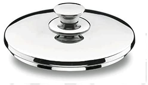LACOR 40924 - Tapa Vitrocor 24cm Acero Inoxidable - Hostelería y Buffet | En acero inoxidable, conserva el calor y evita salpicaduras; ideal para cocina profesional y uso diario en casa