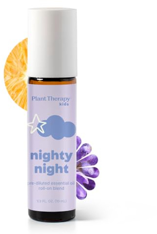 Plant Therapy Essential Oil | Nighty Night Synergy | 100 % ren, KidSafe | Pre-Diluted Roll-On 10 ml