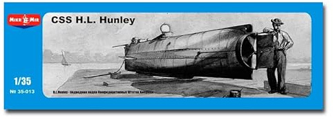 Micro-Mir CSS H.L. Hanley Confederate U-Boot 1:35 Modellbau-Kit für Erwachsene