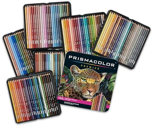 Prismacolor Premier Colored Pencils, Soft Core, Assorted Colors, 132 Count - Durable, Vibrant, Ultra-Smooth, Adult Coloring, Drawing, Sketching, Arts & Crafts