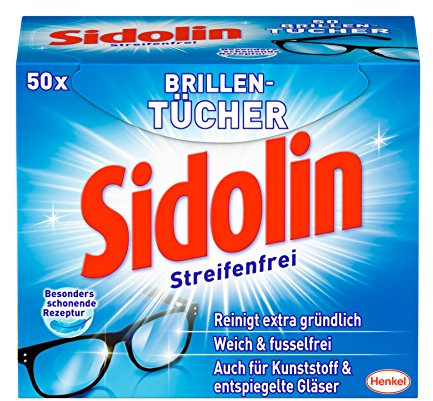 Sidolin Brillentücher, 2er Pack (2 x 50 Stück)