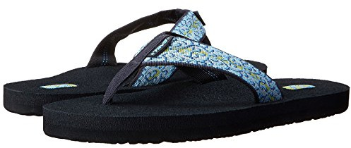 Teva womens Mush Ii-w flip flop sandals, Companera Blue, 8 US