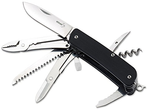 Boker Plus 01BO806 Tech-Tool City 4 Multi-Tool Knife with 2 4/5 in. Blade, Black