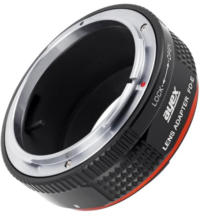 ayex objektivadapter kompatibel med Canon FD-objektiv lämplig för Sony E-Mount kameror