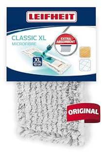 Leifheit 55211 Rivestimento Lavapavimenti Classic XL, Microfibra, Grigio