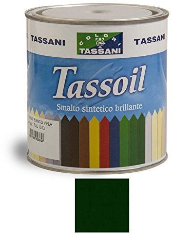SMALTO SINTETICO TASSOIL LT.0,75 PER ESTERNO/INTERNO LEGNO/FERRO VERDE VAGONE