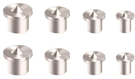 AUTOTOOLHOME Dowel Center Set 8PC Woodworking Tenon Transfer Plugs 1/4-1/2