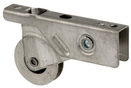 Prime-Line productos B 665 Protector de rodillo de puerta Asamblea con 2,54 cm rueda de rodamiento de bolas de acero inoxidable, (Pack de 2)