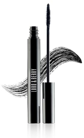 Lord & Berry Back in Black Flüssiger Leichter Wimpern-Mascara für Volumen und Länge, Wasserfest, Falsche Wimpern-Effekt, Langanhaltend, Tierversuchsfrei, Tiefes Schwarz