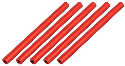 sourcing map 5Stk. M3 x 70mm Runde Aluminiumsäulenlegierung Abstandshalter Bolzenbefestigung für Quadcopter Rot