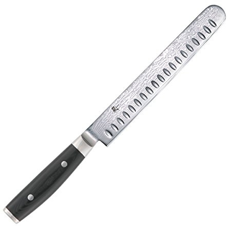 Yaxell RAN - Cuchillo de salmón (damasco, 23 cm)
