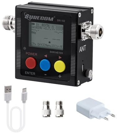 Mcbazel Surecom SW-102 Digital VHF/UHF 125-525Mhz Antenna Power & SWR Meter