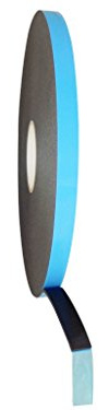 T.R.U. DC-PEF12P Black Double Coated Window Glazing Tape Weather Resistant: Glass Bonding, Panel Installation, Gap Filling, Insulated Casements, and More: 1/8 in. thick x 1/2 in. wide x 75 ft.