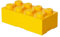 LEGO Lunch Box with 8 Knobs – Food-Grade, Dishwasher Safe, Versatile Storage Container, Pencil Case, Snack Box, 950ml, for Kids & Adults Yellow