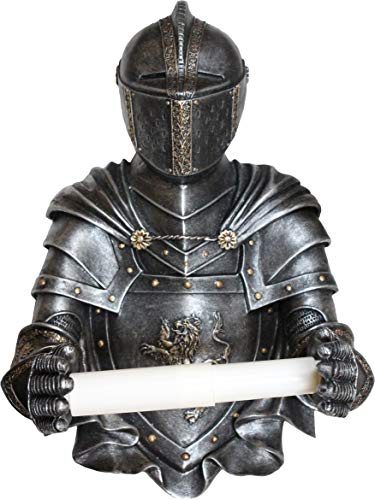 Nemesis Now Sir Wipealot Toilettenpapierhalter, 33 cm, Polyresin, silberfarben