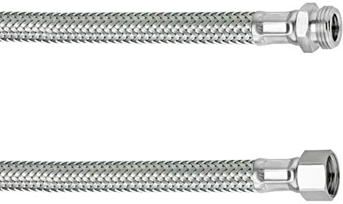 Cornat Flexibler Verbindungsschlauch (300 mm Länge - 3/8 Zoll IG, 1/2 Zoll AG - Hochwertige Edelstahl-Umflechtung / Anschlussschlauch für Wasserhahn / Armaturenschlauch / Flexschlauch) T3173113270