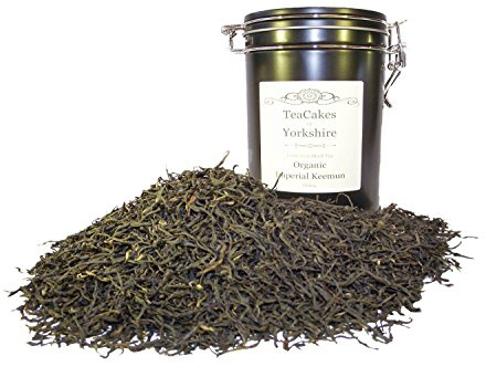 Organic Imperial Keemun Tea Gift Caddy 100g Airseal Black Loose Leaf Rich Flavour Tea by TeaCakes of Yorkshire