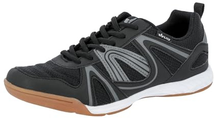 Lico Herren Fit Indoor Hallenturnschuh, Schwarz Grau, 42 EU