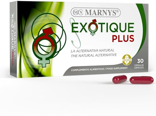 Marnys Exotique Plus Energía para Actividad Intensa con Guaraná, Taurina, Jalea Real, Ginseng, Para un impulso energético,30 Cápsulas