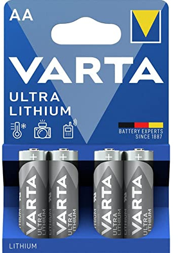 VARTA Lot de 3 Blisters de 4 piles Lithium LR6/AA