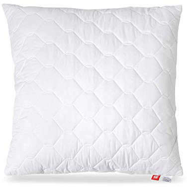 Medicate Mikrofaser Allergiker Kopfkissen 80x80 cm - Allergiker Kissen mit Kugel-Hohlfasern Kissenfüllung - Kissen 80x80 - Waschbar bis 95 Grad Made in Germany