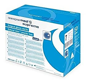 Lohmann & Rauscher Sempermed Supreme - Guanti chirurgici sterili, misura 6,0, 50 paia