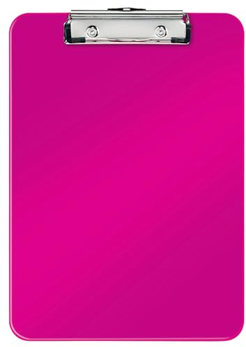 LEITZ WOW Portablocco con clip in metallo - f.to A4 - Fucsia metallizzato - 39710023
