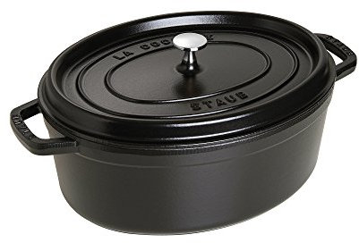La poussière 7 Quart ovale Cocotte, Black by La Poussière