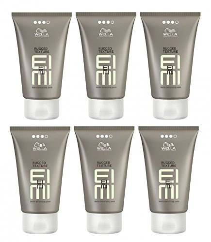Wella EIMI Rugged Texture 6 x 75 ml Styling Mattierende Modelliercreme Professionals (Nachfolger von Rugged Fix)