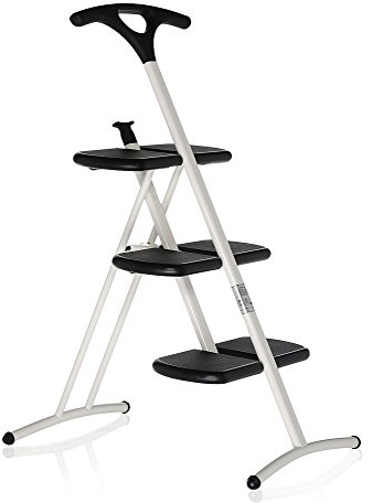 Kartell Tiramisu' Klappleiter, Plastik, weiß, 43 x 92 cm