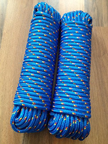 Machermann Nr.12 Blauer Festmacher 14 mm x 30 m,Seil,Leine,Schnur,Polypropylen Seil, Polypropylenseil, Bootsleine,Ankerleine,Festmacher,Allzweckseil, Segeltauwerk
