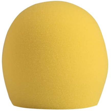 Shure A58WS-BLK Schaumstoff-Windschutz für alle Shure-Ball-Mikrofone, Gelb