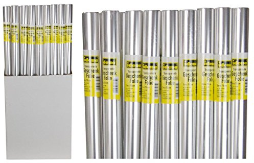5 Rollen Geschenkfolie / 5mx70cm / glasklar-transparent