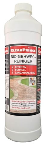 Bio Produits de Nettoyage de Chaussée Gehweg-Reiniger 1 Litre 1000 ML Terrasse Dalles de Patio Sols en Pierre