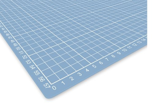 Selbstheilende transparente Schneidematte mit einseitigem Raster 900x600mm – Schneidematte für Werbetechnik, Architektur, Modellbau