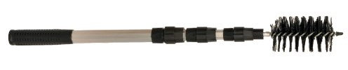 Hozelock Fadenalgenbürste (Reinigungsbürste ausziehbar, Bürste für Pool Teich) 1755 0000 Schwarz