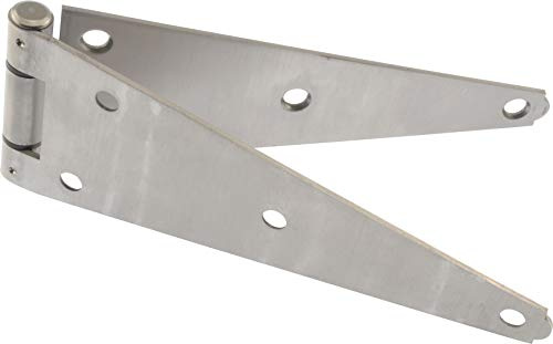 Hardware Essentials 853376 Heavy Duty Strap Hinges Stainless Steel 8