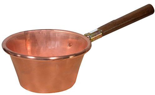 Home Paiolo Rame Manico in Legno Cm 20 Pentole E Preparazione Cucina, 20 cm