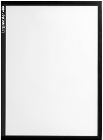 Legamaster 7-635601 Magnetische Dokumentmappen, DIN A4, 5 Stück, schwarzer Rahmen, transparente PVC-Fläche