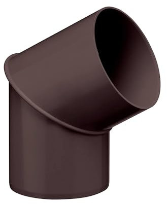 INEFA Tuyau Descente Angle 60° 100mm Marron Foncé PVC Raccord Pluvial Facile Gouttière