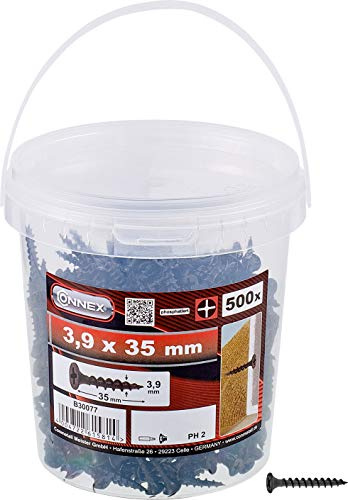 Connex B30077 Vis à fixation rapide 3,9 x 35 phosphatées 500 g