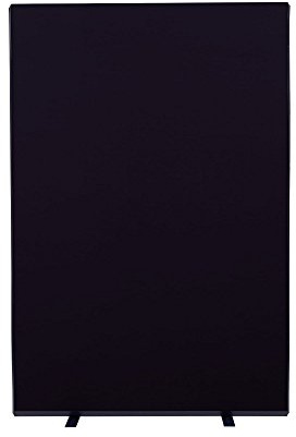 Panelwarehouse 1200mm W x 1800mm H Office Screen Partition - Black Woolmix Fabric