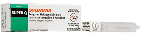 Sylvania Halogen 250W T12 Tube Light Bulb, Dimmable, E11 Can Screw Base, 4850 Lumens, 2950K, 100 CRI, Frosted (58763)