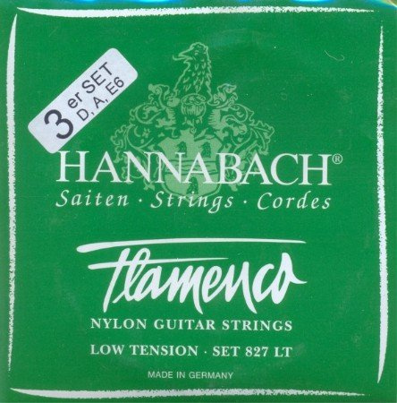 Hannabach 8277 grün 'Flamenco' - Bass-Satz Konzertgitarre, Low