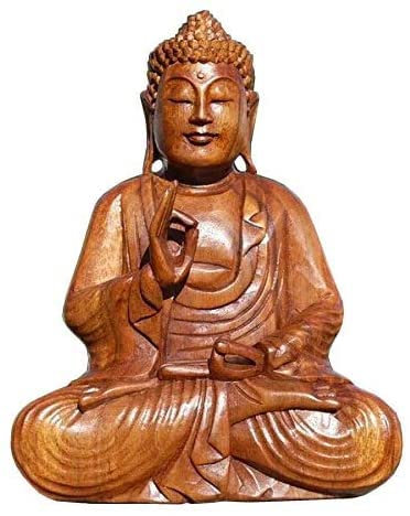 Super schöner 40 cm BUDDHA Meditation HOLZ BUDDA Feng Shui BM40